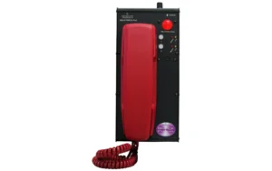 The user of the handset on the Glensound Beatrice P2 unit can listen to two audio feeds from the network and send two audio channels out onto the network.