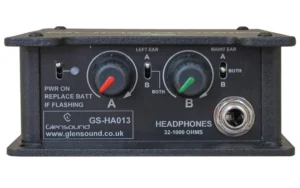 The Glensound GS-HA013 is a high-performance headphone amplifier designed for broadcast