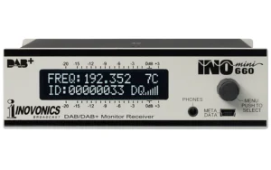The new Inovonics  660 DAB/DAB+ Confidence Monitor provides off-air reception of all standard DAB & DAB+ broadcasts in a compact INOmini package.