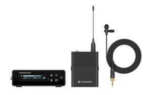 The Sennheiser EW-DP ME2 Set (R4-9) digital UHF wireless microphone system with ME 2 lavalier for filmmakers