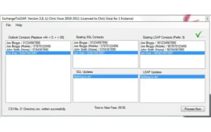 Voceware Exchange 2 LDAP